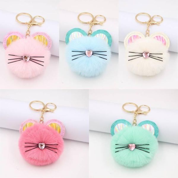 8cm rabbit fur ball key rings good guality fluffy pompom keychains sturdy fashion animal plush keyfob lady bag charm pendant, Slivery;golden
8cm rabbit fur ball key rings good guality fluffy pompom keychains sturdy fashion animal plush keyfob lady bag charm pendant, Slivery;golden