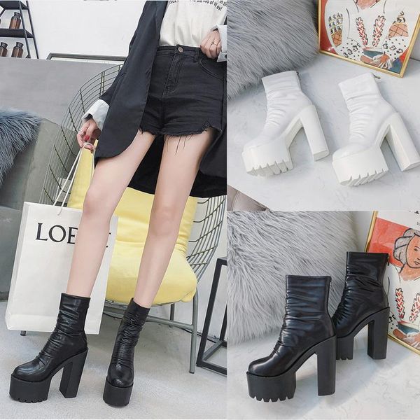 boots 2021 autumn and winter thin super beautiful thick heel waterproof platform high-heeled ankle, Black
boots 2021 autumn and winter thin super beautiful thick heel waterproof platform high-heeled ankle, Black