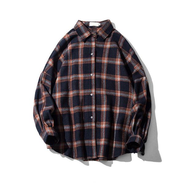 men's casual shirts 2021 autumn spring long sleeve mens plaid shirt jacket japanese streetwear harajuku vintage loose, White;black
men's casual shirts 2021 autumn spring long sleeve mens plaid shirt jacket japanese streetwear harajuku vintage loose, White;black