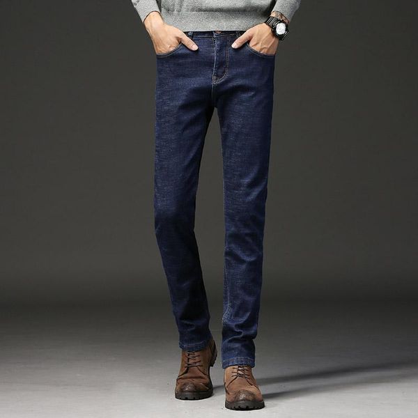men's jeans spring and autumn slim straight business youth casual loose large size long pants, Blue
men's jeans spring and autumn slim straight business youth casual loose large size long pants, Blue