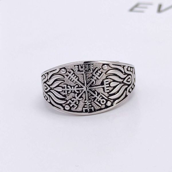 nordic viking totem compass copper hand decoration fashion men's hip hop ring jewelry, Black
nordic viking totem compass copper hand decoration fashion men's hip hop ring jewelry, Black