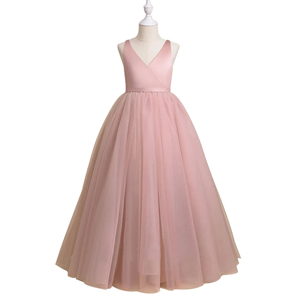 girl's dresses a-line floor length flower girl party tulle sleeveless v neck with pleats, Red;yellow
girl's dresses a-line floor length flower girl party tulle sleeveless v neck with pleats, Red;yellow