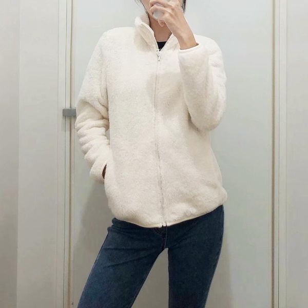 women's hoodies & sweatshirts winter coral fleece hoodie zip up short jackets women autumn stand collar polar coat thick outerwear, Black
women's hoodies & sweatshirts winter coral fleece hoodie zip up short jackets women autumn stand collar polar coat thick outerwear, Black
