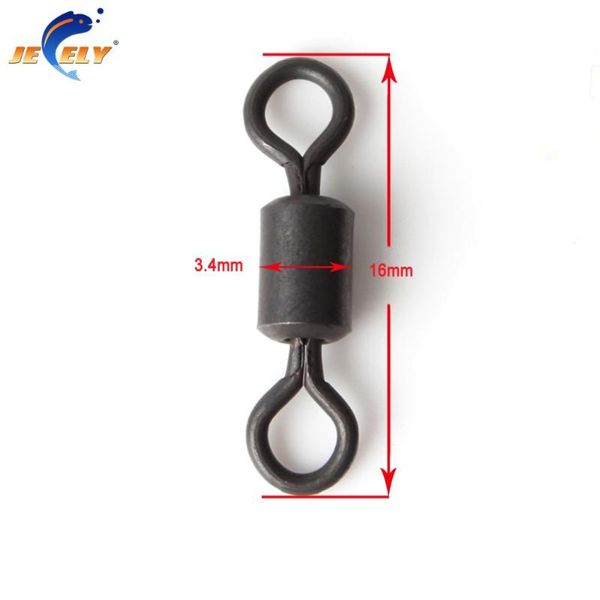 jeely 50pcs fishing snap long body rolling swivel 4# carp terminal tackle accessories
jeely 50pcs fishing snap long body rolling swivel 4# carp terminal tackle accessories