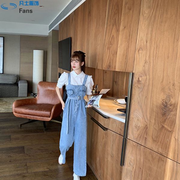 singrain korean strap deinm rompers women sashes lace up off shoulder jumpsuits summer elegant streetwear wide leg long rompers, Black;white
singrain korean strap deinm rompers women sashes lace up off shoulder jumpsuits summer elegant streetwear wide leg long rompers, Black;white