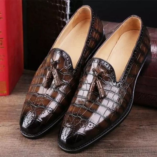 dress shoes clássico jacaré couro do plutônio deslizamento-em sapatos masculinos moda zapatos vestido los hombres zapatillas porte zz155 yk2, Black
dress shoes clássico jacaré couro do plutônio deslizamento-em sapatos masculinos moda zapatos vestido los hombres zapatillas porte zz155 yk2, Black