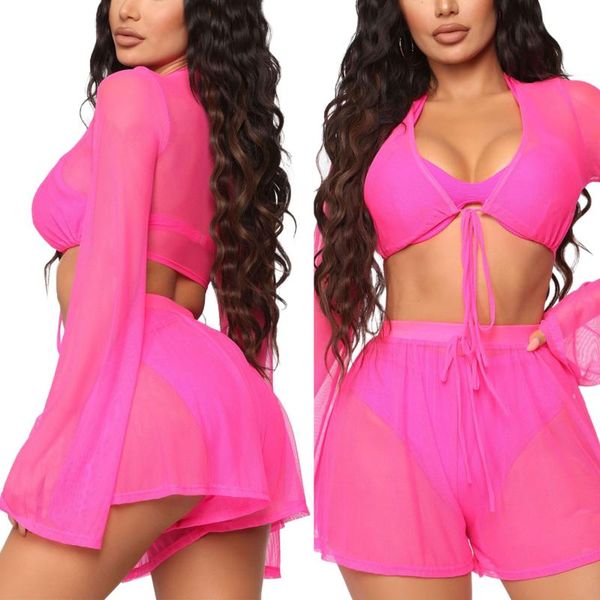 women's swimwear beach cover up bikini women swimsuit cover-up bathing suit wear mesh +shorts 2pcs tunic robe, White;black
women's swimwear beach cover up bikini women swimsuit cover-up bathing suit wear mesh +shorts 2pcs tunic robe, White;black