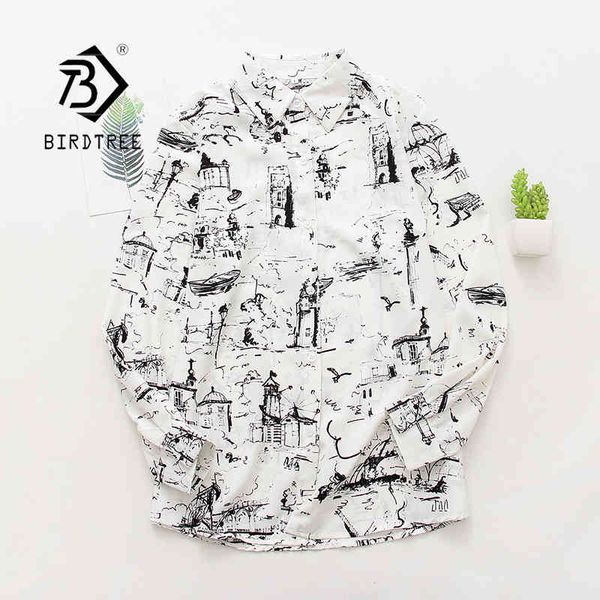 spring new women vintage print full sleeve chiffon blouse loose button up turn-down collar white shirt autumn korean basic 210430
spring new women vintage print full sleeve chiffon blouse loose button up turn-down collar white shirt autumn korean basic 210430