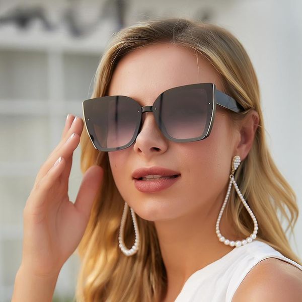 sunglasses oversized cat eye women 2021 fashion large frame square sun glasses for men retro trendy cateye eyewear, White;black
sunglasses oversized cat eye women 2021 fashion large frame square sun glasses for men retro trendy cateye eyewear, White;black