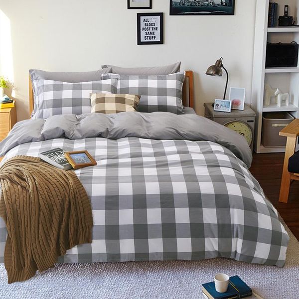 bedding sets spring autumn fashion classic plaid print home duvet cover pillowcase flat bed sheet king full twin
bedding sets spring autumn fashion classic plaid print home duvet cover pillowcase flat bed sheet king full twin
