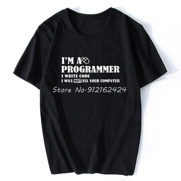 men's t-shirts i'm a programmer i will not fix your computer geek nerd long sleeve oversized funny t shirt harajuku hip hop t-shir, White;black
men's t-shirts i'm a programmer i will not fix your computer geek nerd long sleeve oversized funny t shirt harajuku hip hop t-shir, White;black