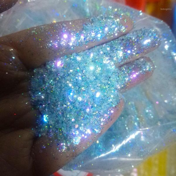 #7 200g/500g mermaid glitter, baby blue glitter( colour shift ) nail art glitter holographic mix blend mixed size chunky1, Silver;gold
#7 200g/500g mermaid glitter, baby blue glitter( colour shift ) nail art glitter holographic mix blend mixed size chunky1, Silver;gold
