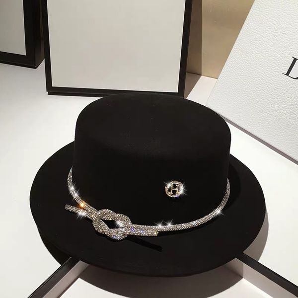women fedora for party wool crystal stones black white lady hat design felt church hats elegant wedding winter spring, Blue;gray
women fedora for party wool crystal stones black white lady hat design felt church hats elegant wedding winter spring, Blue;gray