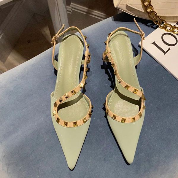 dress shoes patent leather women pumps sandal pointed toe rivet high heels buckle strap thin heel party, Black
dress shoes patent leather women pumps sandal pointed toe rivet high heels buckle strap thin heel party, Black