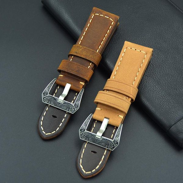 watch bands 22mm 24mm handmade retro genuine leather band brown strap for pam with pattern tainless steel upscale special buckle, Black;brown
watch bands 22mm 24mm handmade retro genuine leather band brown strap for pam with pattern tainless steel upscale special buckle, Black;brown