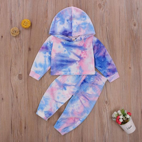 clothing sets toddler baby girl 2pcs tie dyed outfits sport suit children's velvet long sleeve hooded sweatshirts elastic waist pants, White
clothing sets toddler baby girl 2pcs tie dyed outfits sport suit children's velvet long sleeve hooded sweatshirts elastic waist pants, White