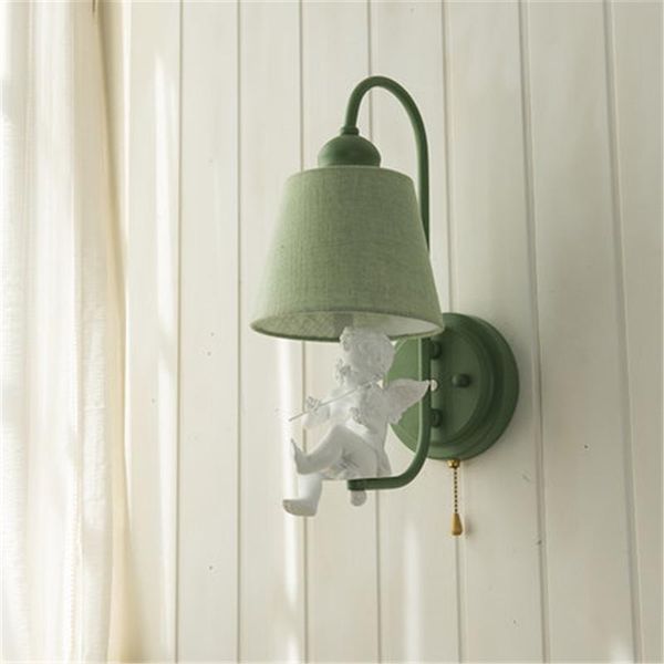 wall lamp european cloth cover bedroom light living room little angel / bird simple study
wall lamp european cloth cover bedroom light living room little angel / bird simple study