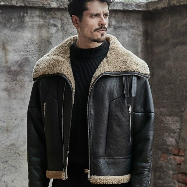 men's leather & faux winter jacket men fur coat real sheep shearling korean vintage jaqueta couro 826 yy478, Black
men's leather & faux winter jacket men fur coat real sheep shearling korean vintage jaqueta couro 826 yy478, Black