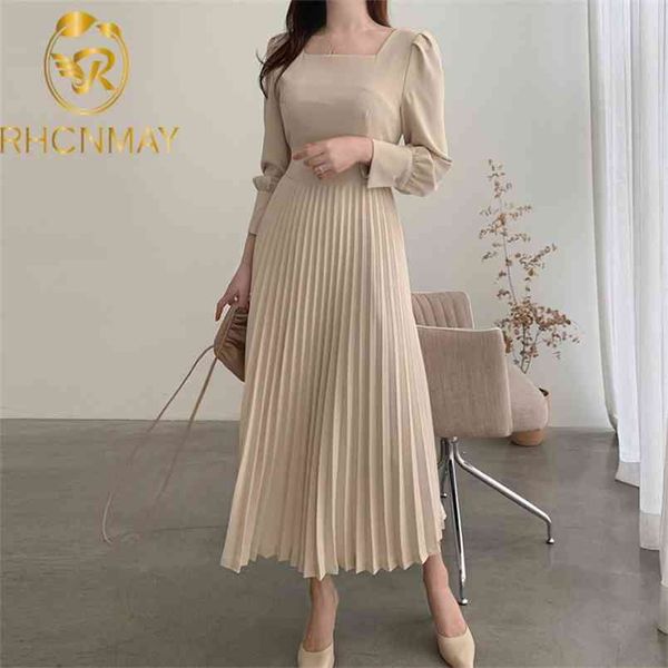 autumn women korea chic pleated dress women's long sleeve casual solid temperament lady dresses vestidos 210506, Black;gray
autumn women korea chic pleated dress women's long sleeve casual solid temperament lady dresses vestidos 210506, Black;gray