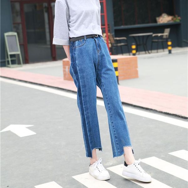 women's jeans po shoot 2021 spring and autumn light color loose pants high-waisted large size capri straight-cut loose-fit je, Blue
women's jeans po shoot 2021 spring and autumn light color loose pants high-waisted large size capri straight-cut loose-fit je, Blue