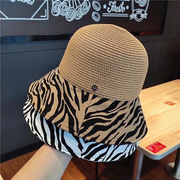 wide brim hats summer fashion zebra pattern straw hat m standard linen stitching bucket sunshade fisherman female basin, Blue;gray
wide brim hats summer fashion zebra pattern straw hat m standard linen stitching bucket sunshade fisherman female basin, Blue;gray