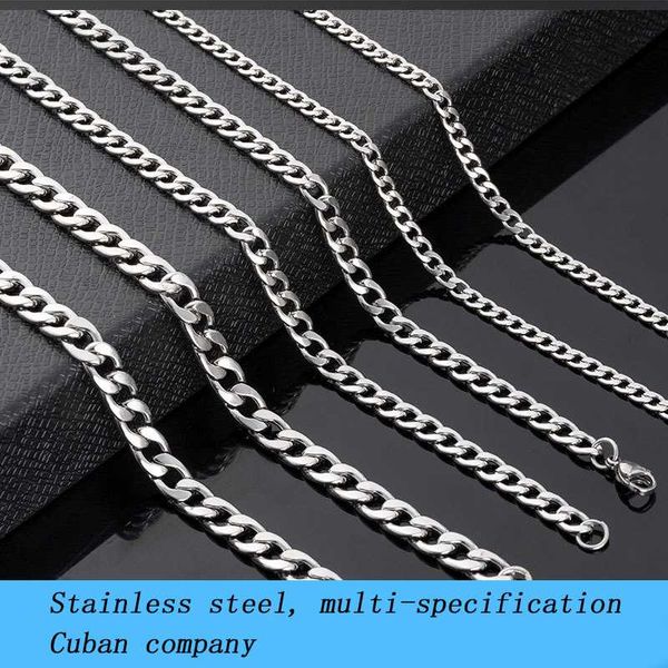 chains 1pcs punk stainless steel necklace men and women curb cuba chain retro solid titanium metal, Silver
chains 1pcs punk stainless steel necklace men and women curb cuba chain retro solid titanium metal, Silver