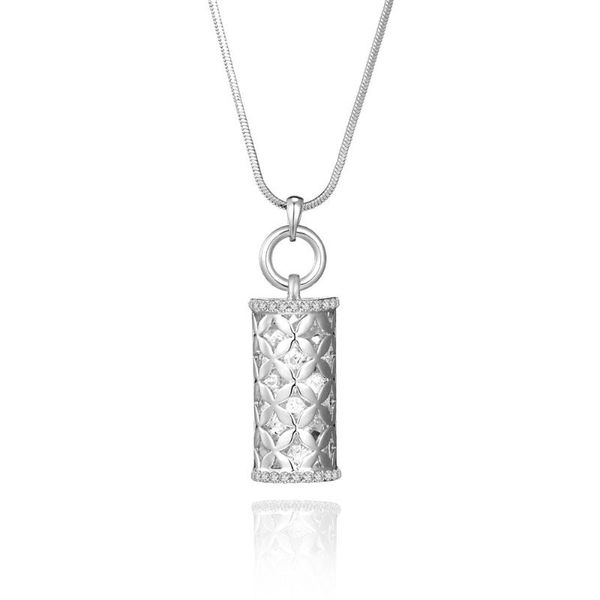 pendant necklaces women sweater chains geometry crystal fashion unique hollow flower half cylinder necklace jewelry for party gift, Silver
pendant necklaces women sweater chains geometry crystal fashion unique hollow flower half cylinder necklace jewelry for party gift, Silver
