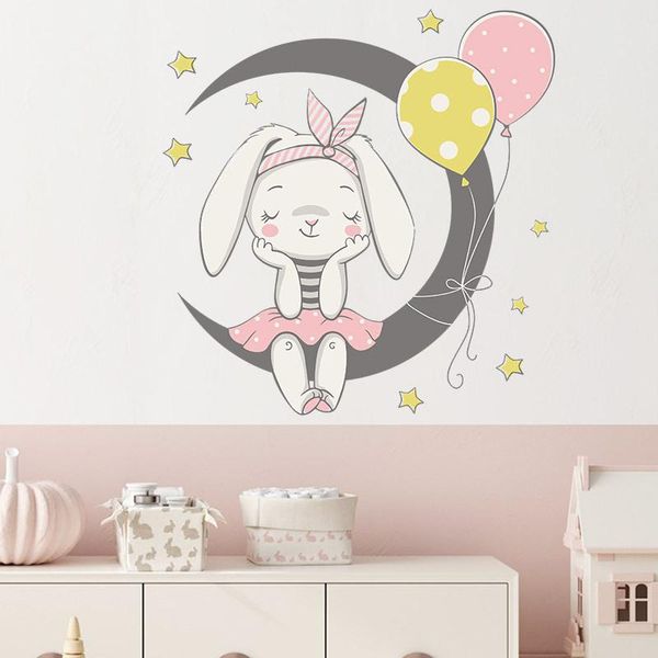 cartoon moon wall stickers for kids rooms mural girls bedroom decoration cute decals home decor diy funny rabbits
cartoon moon wall stickers for kids rooms mural girls bedroom decoration cute decals home decor diy funny rabbits