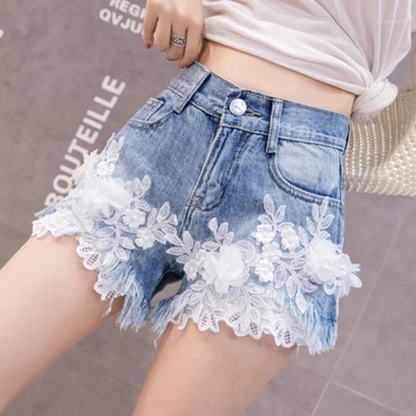 high waist jean shorts women summer embroidery flowers wide leg casual cotton plus size female denim 2021 women's, White;black
high waist jean shorts women summer embroidery flowers wide leg casual cotton plus size female denim 2021 women's, White;black