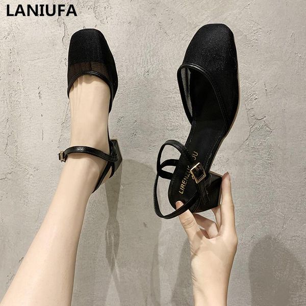 dress shoes 2021 summer women mid heel square head wedding party sandals casual mujer y024, Black
dress shoes 2021 summer women mid heel square head wedding party sandals casual mujer y024, Black