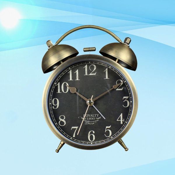 desk & table clocks 4" metal alarm clock retro vintage creative for home without battery (digit)
desk & table clocks 4" metal alarm clock retro vintage creative for home without battery (digit)