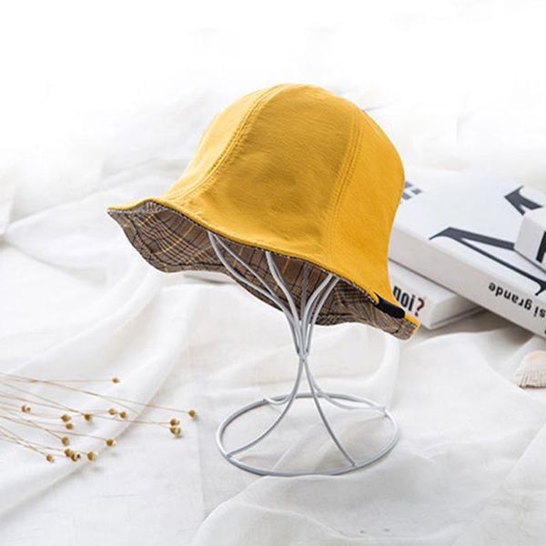cloches summer girl cap double-sided sun hat wild students solid color ms. beach leisure protection breathable bucket hats sale, Blue;gray
cloches summer girl cap double-sided sun hat wild students solid color ms. beach leisure protection breathable bucket hats sale, Blue;gray