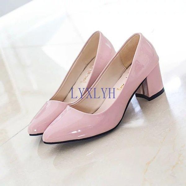 dress shoes nice women pumps black high heels 7.5cm lady patent leather thick with autumn pointed single female sandals big 33-43
dress shoes nice women pumps black high heels 7.5cm lady patent leather thick with autumn pointed single female sandals big 33-43