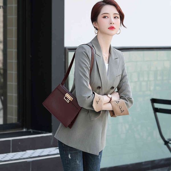 suit suit 2021 unique black female breasted grey blazer casual solid color outwear loose korean style jackets, White;black
suit suit 2021 unique black female breasted grey blazer casual solid color outwear loose korean style jackets, White;black