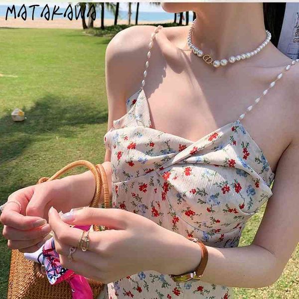 matakawa french floral pearl sling dress mid-length robe spring and summer split women dress spaghetti strap vestidos 210513, Black;gray
matakawa french floral pearl sling dress mid-length robe spring and summer split women dress spaghetti strap vestidos 210513, Black;gray