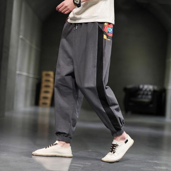 men's pants 2021 streetwear men printing harem vintage man wied leg trousers loose cotton linen male jogging sweatpants oversized 5xl, Black
men's pants 2021 streetwear men printing harem vintage man wied leg trousers loose cotton linen male jogging sweatpants oversized 5xl, Black