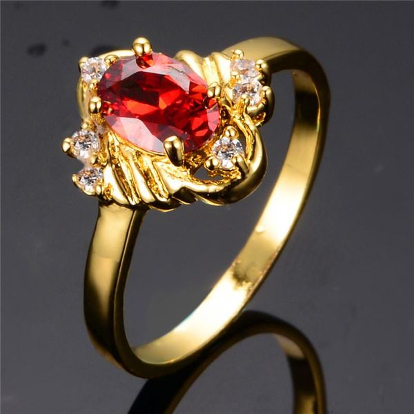 wedding rings luxury female red zircon ring fashion gold color unique style promise engagement for women, Slivery;golden
wedding rings luxury female red zircon ring fashion gold color unique style promise engagement for women, Slivery;golden