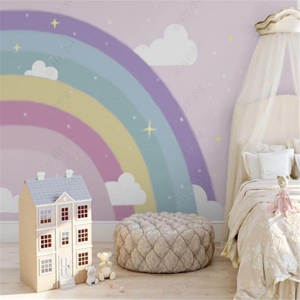 wallpapers nordic modern mural wallpaper for kids room minimalist rainbow white cloud children's background wall paper home decor
wallpapers nordic modern mural wallpaper for kids room minimalist rainbow white cloud children's background wall paper home decor