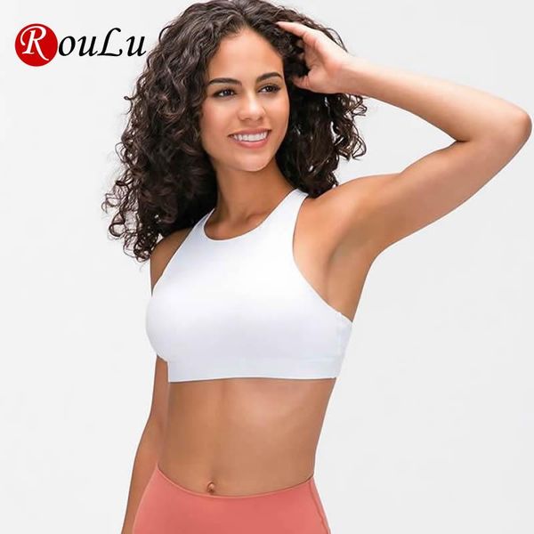 neck women sport bras buttery soft naked-feel yoga underwear fitness bra padded push up athletic gym brassiere clothing, White;black
neck women sport bras buttery soft naked-feel yoga underwear fitness bra padded push up athletic gym brassiere clothing, White;black