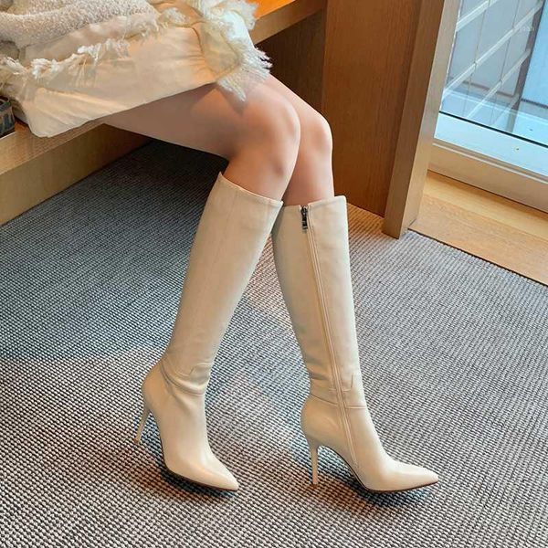 boots mkkhou fashion knee-high for women 2021 autumn/winter classic simple pure color long 9.5cm high heels size 33-401, Black
boots mkkhou fashion knee-high for women 2021 autumn/winter classic simple pure color long 9.5cm high heels size 33-401, Black