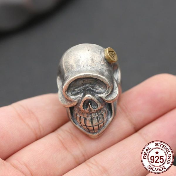 cluster rings s925 sterling silver ring personality fashion jewelry retro hand-carved domineering skull punk men's 2021, Golden;silver
cluster rings s925 sterling silver ring personality fashion jewelry retro hand-carved domineering skull punk men's 2021, Golden;silver