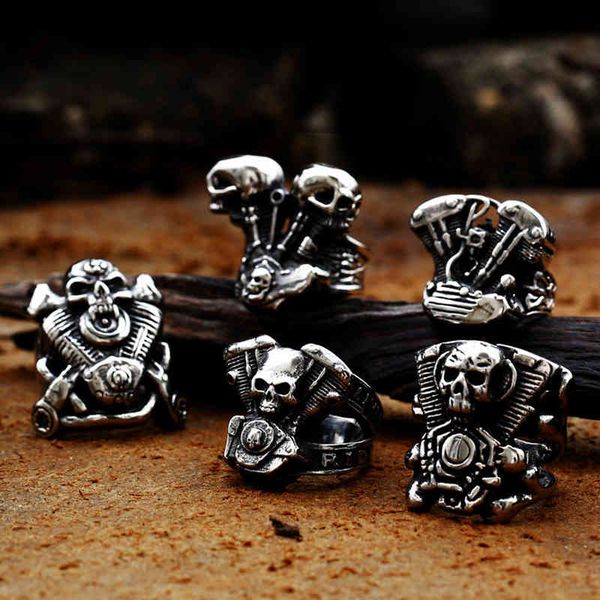 punk cool man motorcycle engine ring for men boy gothic 316l stainless steel biker skull fashion jewelry gift wholesale, Silver
punk cool man motorcycle engine ring for men boy gothic 316l stainless steel biker skull fashion jewelry gift wholesale, Silver