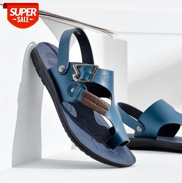 men's leather sandals all-match casual beach shoes breathable flip flops #sv9k, Black
men's leather sandals all-match casual beach shoes breathable flip flops #sv9k, Black