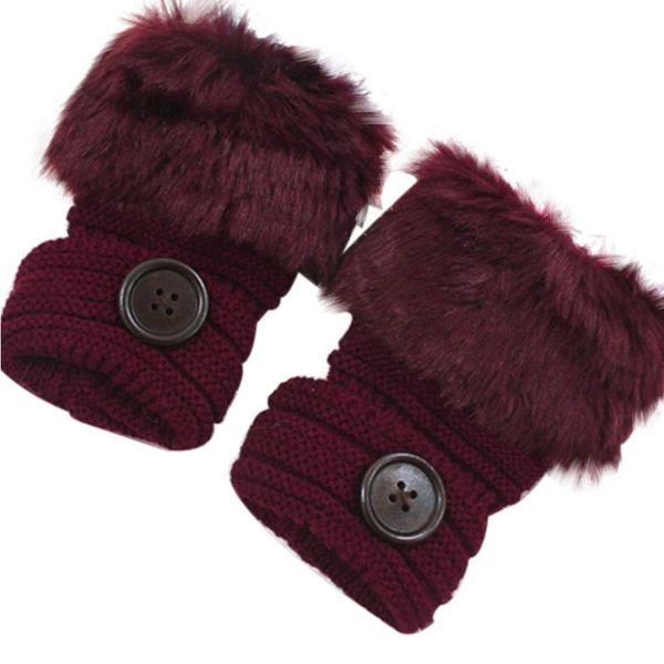 sports gloves women keep warm winter faux fur wrist fingerless female outdoor casual knitted mittens we ropa mujer, Black
sports gloves women keep warm winter faux fur wrist fingerless female outdoor casual knitted mittens we ropa mujer, Black
