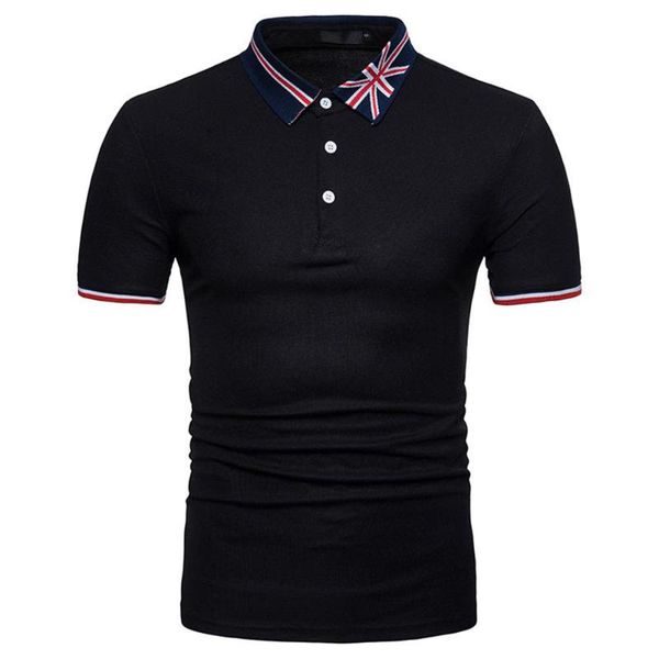 men's polos mens solid color short sleeve shirts business button down t-shirts muscle tee casual clothing, White;black
men's polos mens solid color short sleeve shirts business button down t-shirts muscle tee casual clothing, White;black