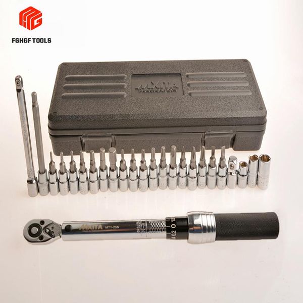 professional 25/20/18 pcs/set 1 / 4 "1-25nm precision adjustable torque wrench repair spanner hand tool set for bike car tools
professional 25/20/18 pcs/set 1 / 4 "1-25nm precision adjustable torque wrench repair spanner hand tool set for bike car tools