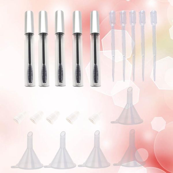 storage bottles & jars 5pcs empty mascara tube with eyelash wand funnels and transfer pipettes set for castor oil diy
storage bottles & jars 5pcs empty mascara tube with eyelash wand funnels and transfer pipettes set for castor oil diy