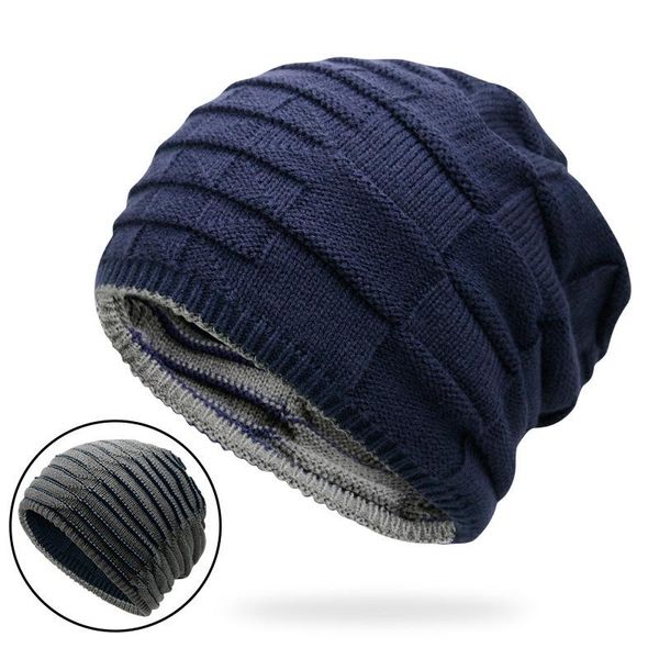 berets solid color winter cap wool hat men warm knitted ski beanie women's windproof and cold-proof protect ears, Blue;gray
berets solid color winter cap wool hat men warm knitted ski beanie women's windproof and cold-proof protect ears, Blue;gray