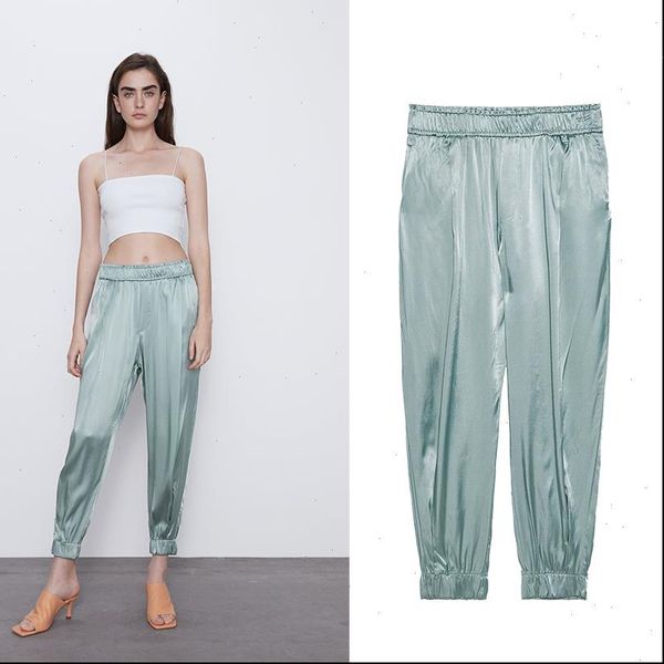 za women pants long with high wasit harem pant solid england casual summer ankle length silk trousers, Black;white
za women pants long with high wasit harem pant solid england casual summer ankle length silk trousers, Black;white