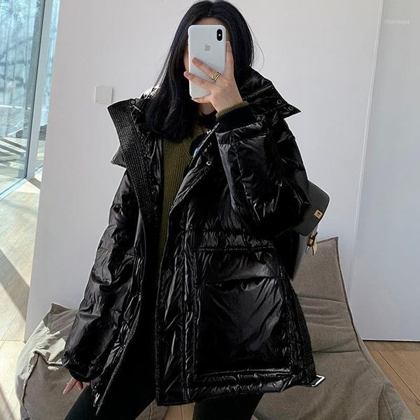 women's down & parkas 2021 winter women thick warm metal shiny waist white duck jacket female hooded waterproof snow outwear manteau fe, Black
women's down & parkas 2021 winter women thick warm metal shiny waist white duck jacket female hooded waterproof snow outwear manteau fe, Black